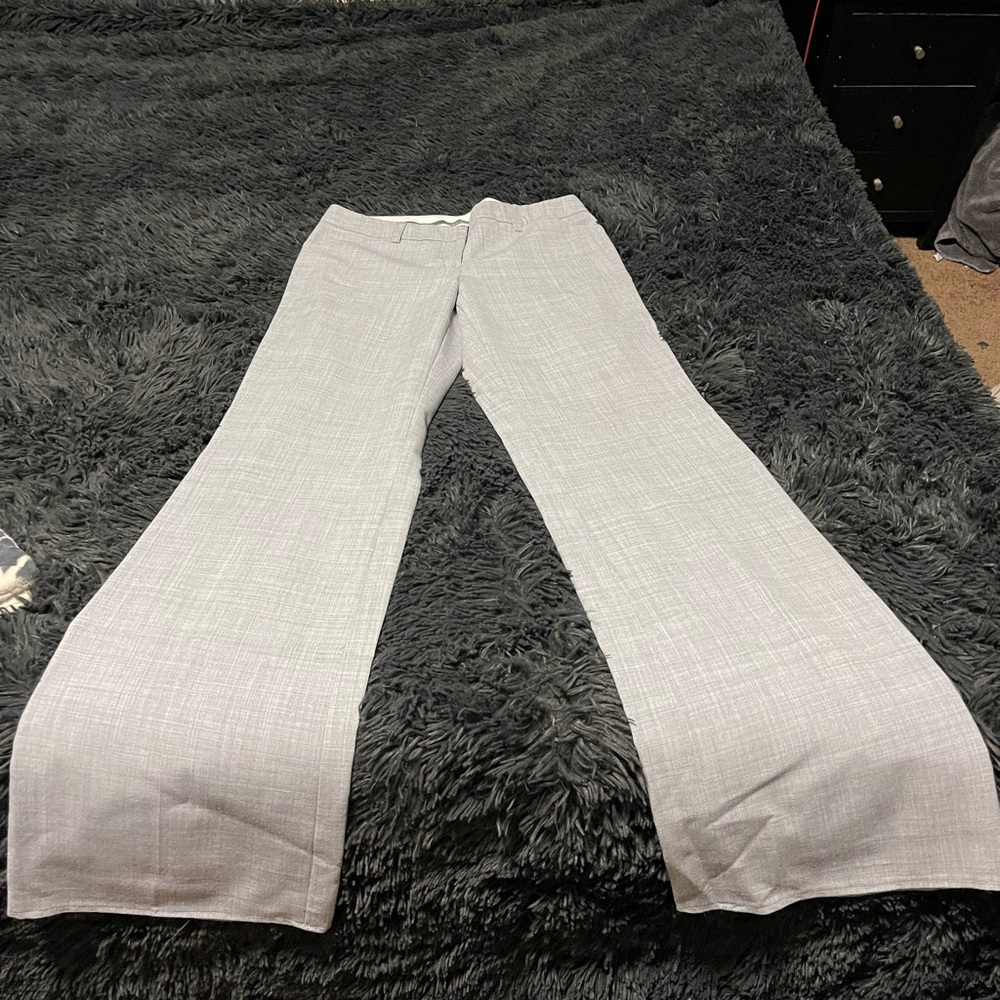 Size 2 Express Editor Style Slacks. Light Grey An… - image 1